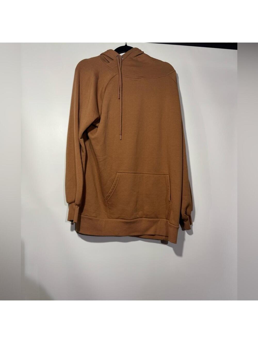 Zenana 1X Brown Hoodie Sweatshirt
